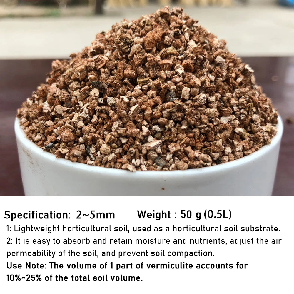 Vermiculite légère nutritive pour pépinière de plantes de sol, support de  terre respirant pour approvisionnement de jardin, plantation de bonsaï, 2 ~