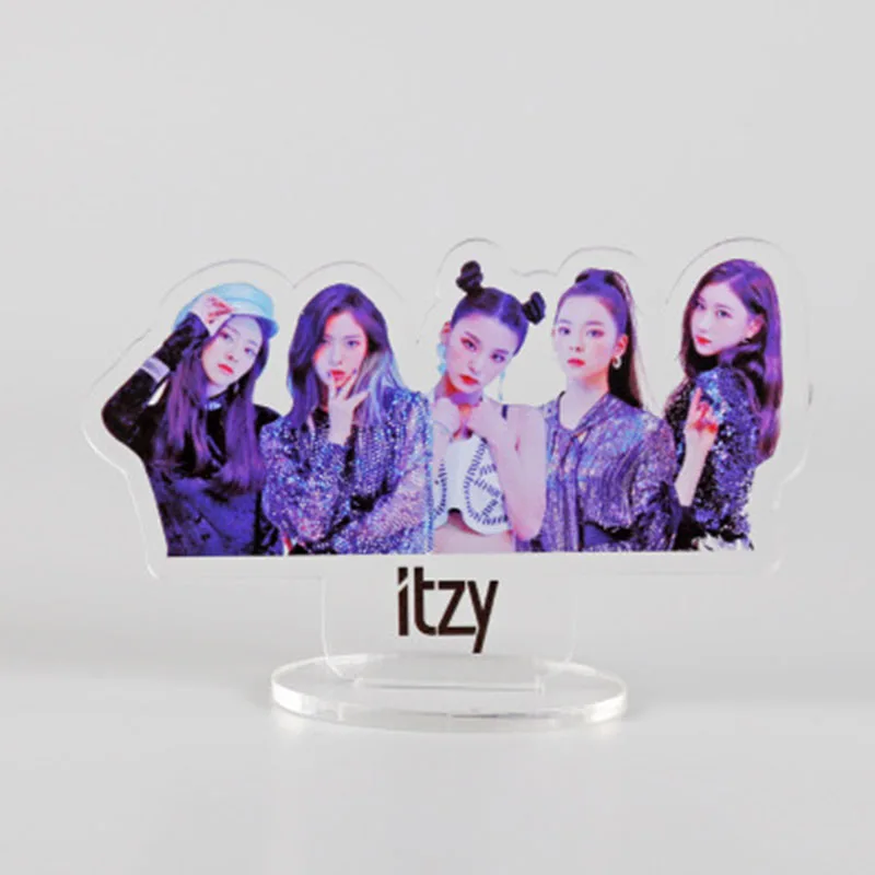 BlackPink Seventeen ITZY Twice Stray Kids альбом MIROH прозрачный акриловый стенд фигурка модель Необычные LXX215 - Цвет: ITZY