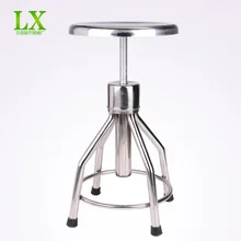 Барный стул высота регулируемый стержень счетчик стул из нержавеющей стали круглый стул вращающаяся спираль хирургический стул медсестры лаборатория