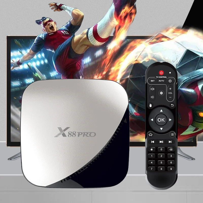 X88 PRO TV Box Android 9.0 4GB 4K Set-top Box RAM 64GB 32GB Google Voice Assistant Rockchip RK3318