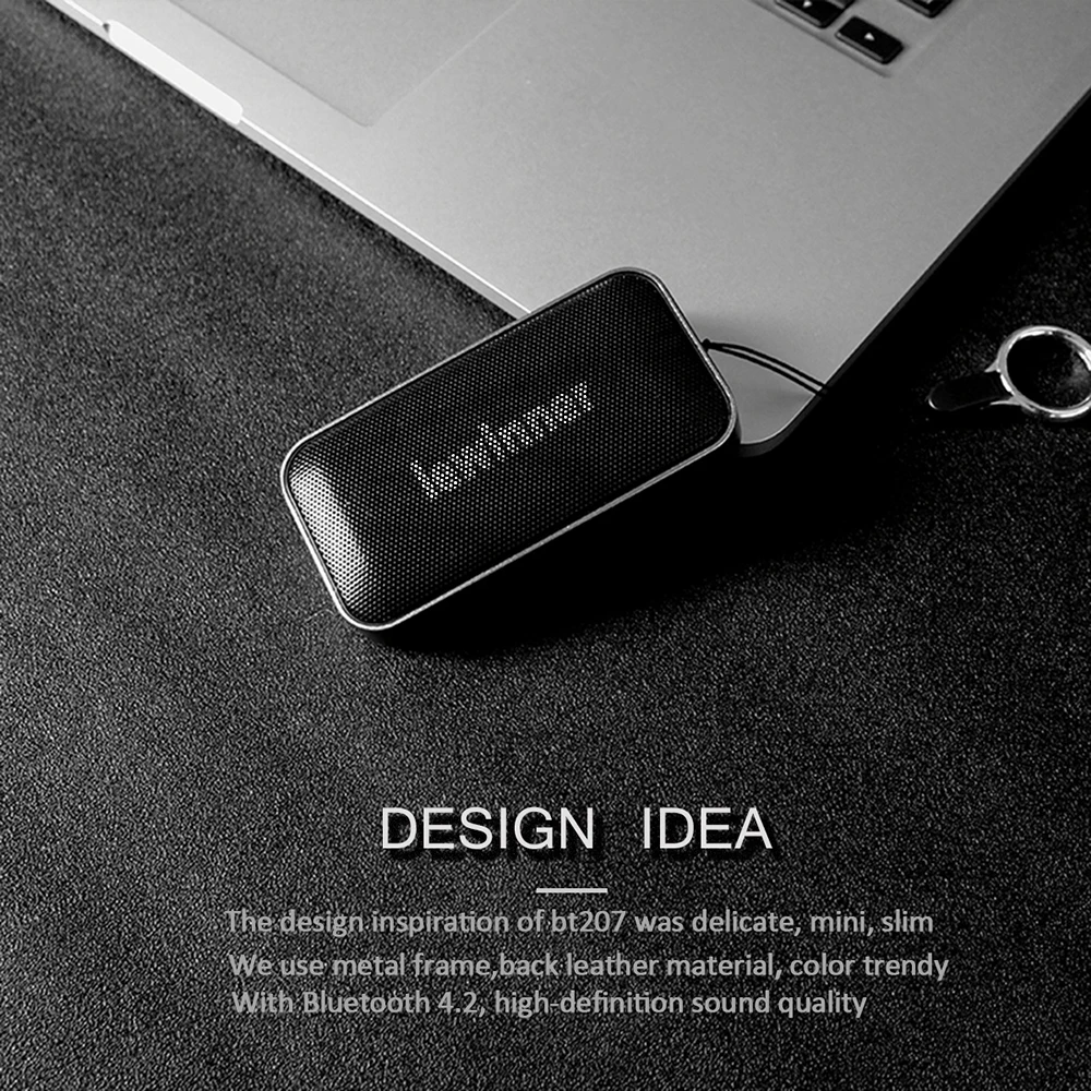 Lewinne Портативный Беспроводной Bluetooth Динамик мини небольшой металлический Портативный музыкальная резонаторная коробка громкой связи открытый бас сабвуфер для телефона