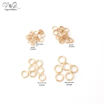 

Metal Connection Letter O/C Ring Gold Color 50pcs Jump Rings Connectors for DIY Jewelry Making Handmade Accessories Componenets