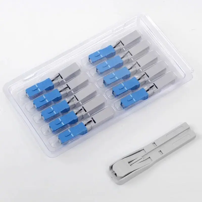 

100pcs/lot 0.3dB SC UPC Fast Connector Embedded Connector FTTH Tool Cold Connector