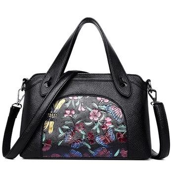 

Luxury Handbags Women Bags Designer Printing Floral Tote Bag Ladies Soft Leather Fashion Shoulder Bags for Women Messenger Bag