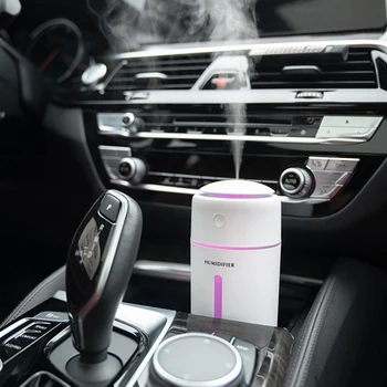 

350ml Mini USB Car Humidifier Portable Air Purifier Freshener Essential Oil Diffuser ABS+PP+Silica Gel Material