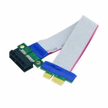 

PCI Expres X1 PCI E Riser Card Extender Extension Ribbon Flex Relocate Cable