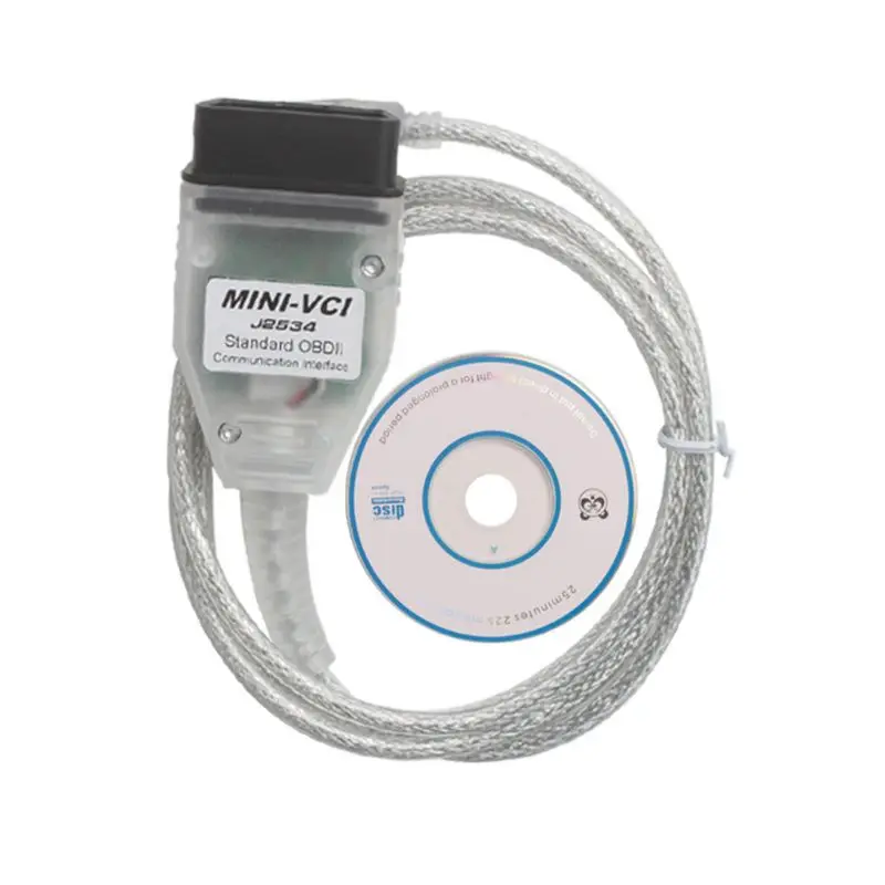 For Mini VCI J2534 TIS Techstream Cable Car OBD2 Diagnostic Cable （V13.00.022） using SMD chip