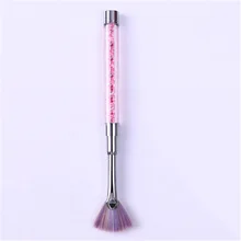 Веерная кисть для ногтей Стразы Ручка пылезащитный блеск средство для снятия пудры ручка для рисования ногтей; средство для снятия пудры ручка для рисования ногтей