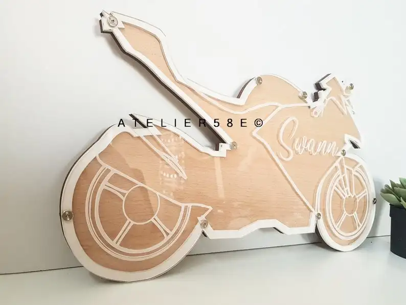 Wedding guest book motorcycle gifts baptism moto guest book theme