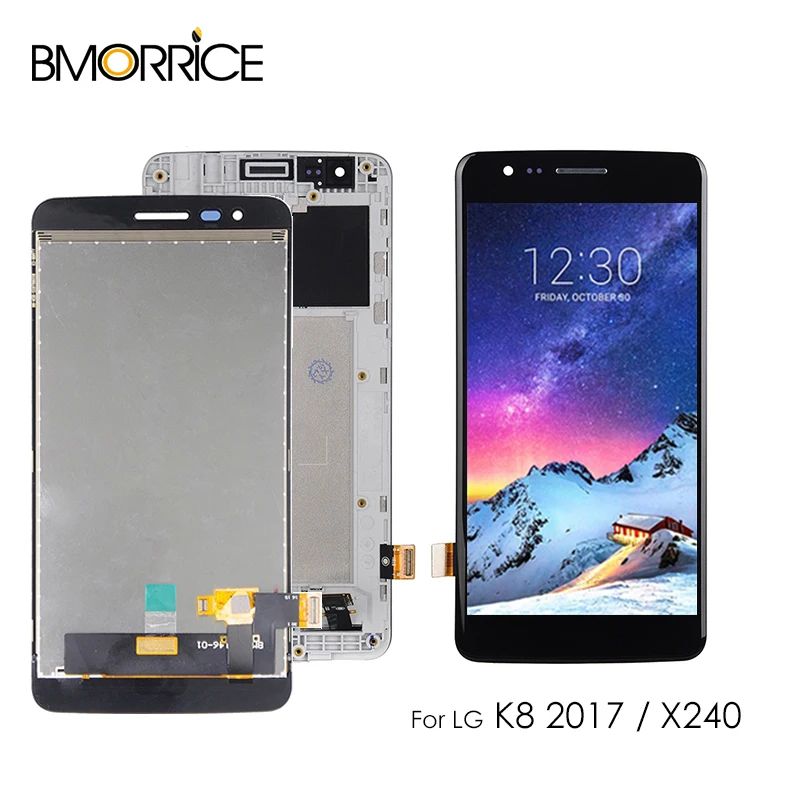 

5" LCD For LG K8 2017 X240H X240DSF X240 X240K LCD Display Touch Screen Digitizer Full Assembly With Bezel Frame Black