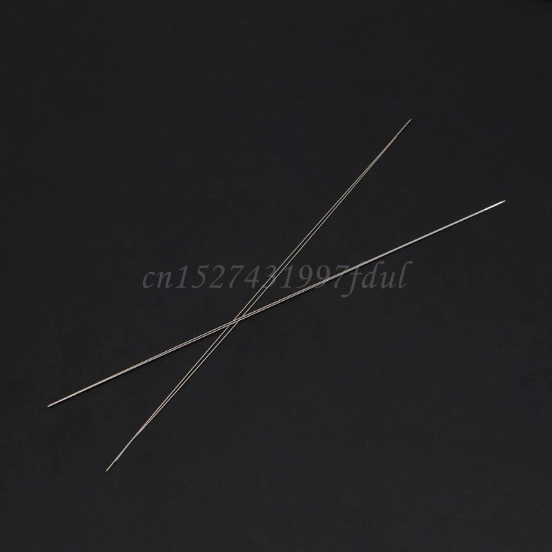 10x Big Eye Curved Beading Needles For DIY Bracelet Necklace Stringing 125x0.6mm