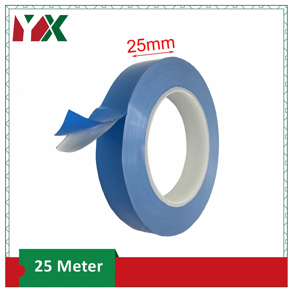 YX 1 шт. 25 мм ширина передачи клейкие ленты двухсторонняя Теплопроводящая клейкая лента для чипа PCB светодиодные полосы радиатора
