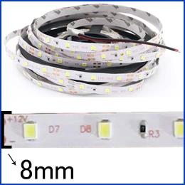 Водонепроницаемая S 2835 smd rgb Светодиодная лента 12 в 10 м 5 м 3 м 2 м теплая белая лента adpter Адресуемая Светодиодная лента световой замены 5050 5630 120