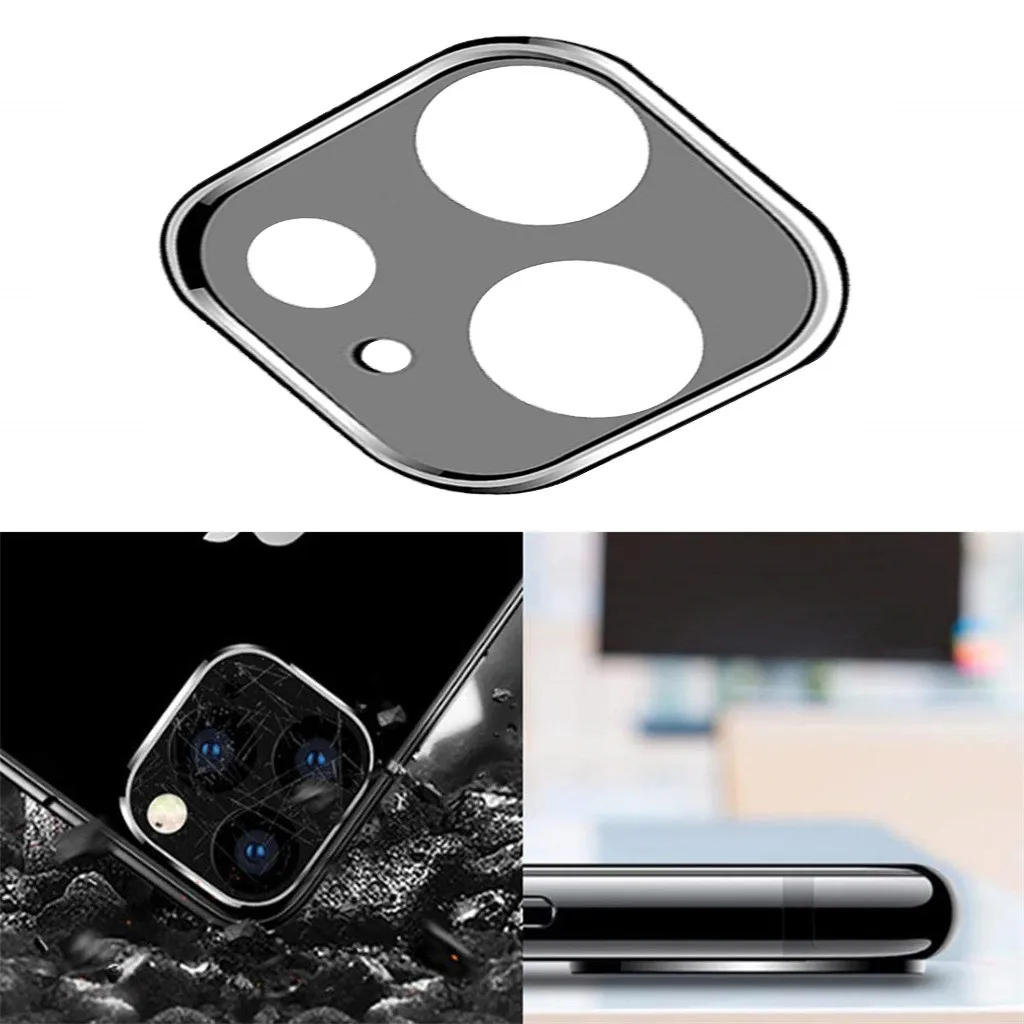 Для IPhone 11 11 Pro 11 Pro Max задняя камера объектив Защитная пленка для экрана закаленное стекло чехол с металлическим кольцом крышка бампер 19Sep