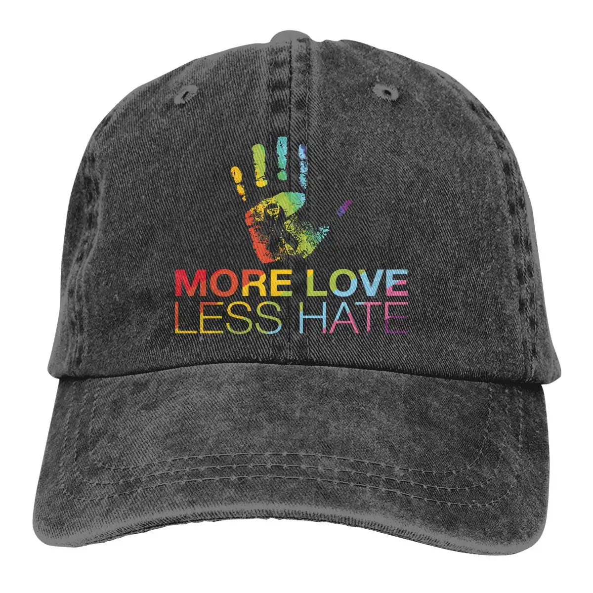 Больше Love Less Hate, Gay Pride, унисекс бейсболки для водителя