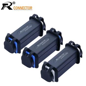 

1pc Waterproof LED PowerCon AC Coupler Adapter Extender connector High quality Speakon Panel mount straight adapter