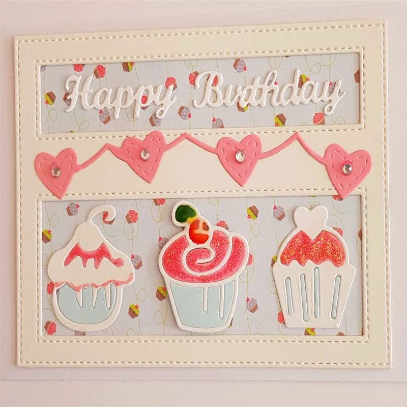 YINISE металлические режущие штампы для трафареты скрапбукинга мороженое DIY