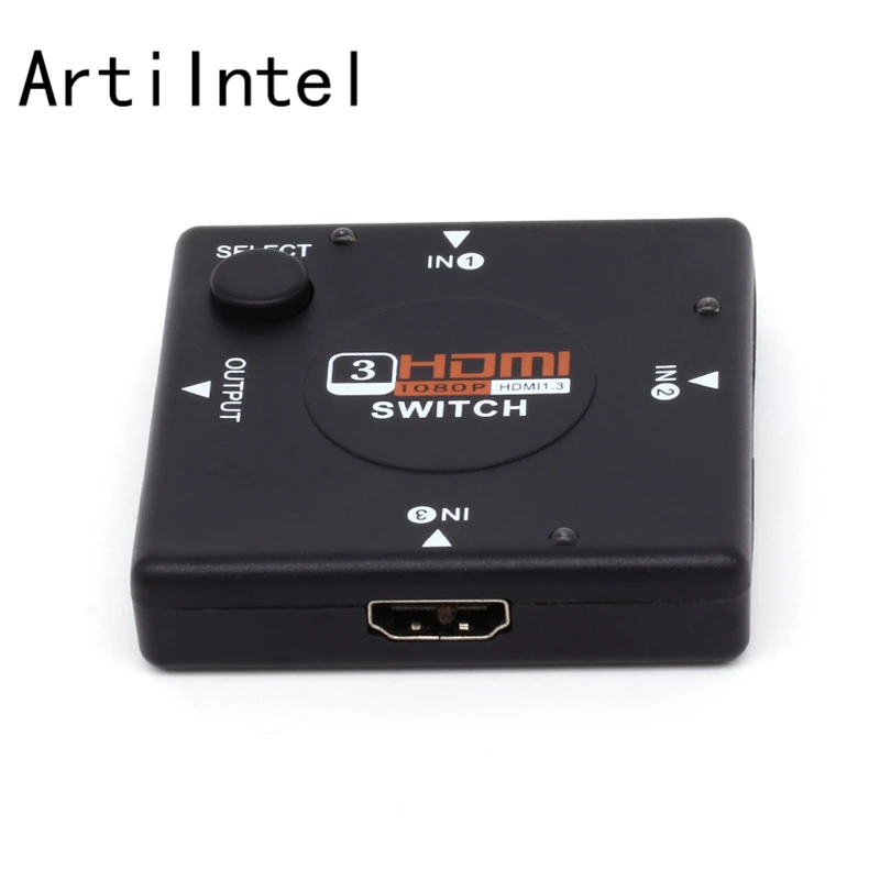 3 порта HDMI Коммутатор сплиттер HDTV 1080P входа в 1 выход порт для PS3 PS4 Xbox 360 PC DV DVD