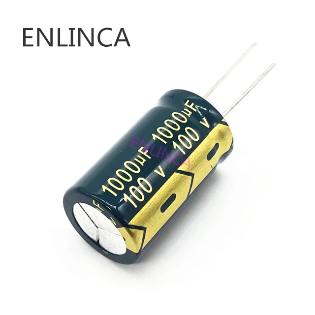 

4pcs/lot S62 high frequency low impedance 100v 1000UF aluminum electrolytic capacitor size 18*30 100V1000UF 20%
