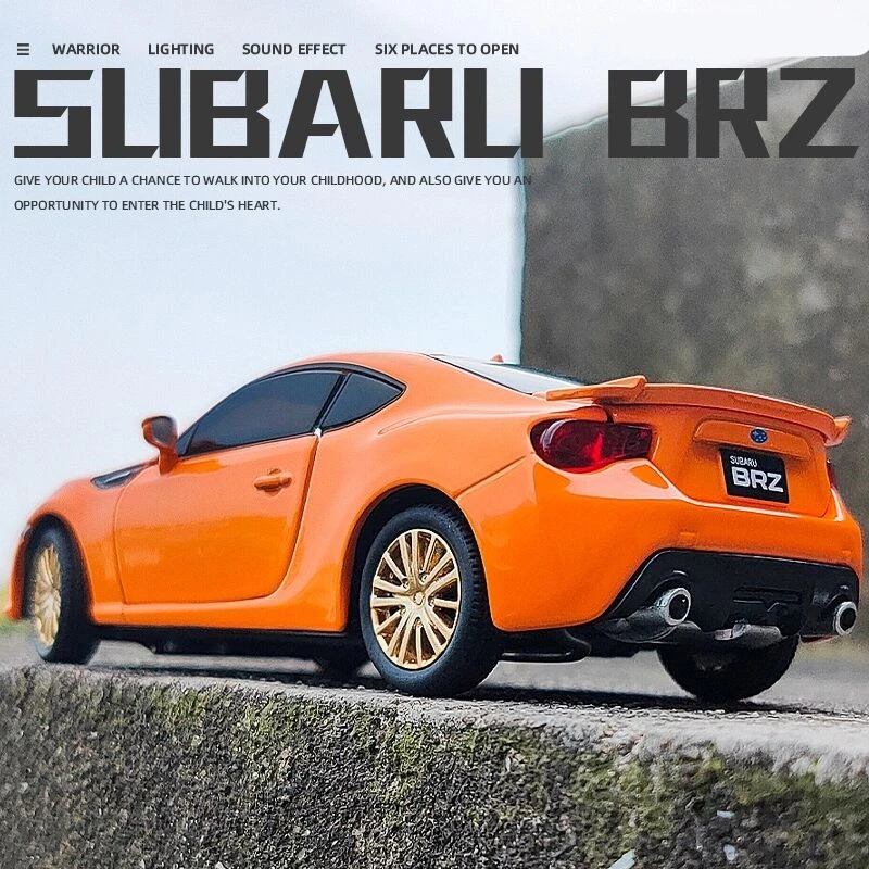 1/32 Subaru BRZ Alloy Sports Car Model Diecast Simulation Metal Toy Vehicles Car Model Sound Light Collection Childrens Toy Gift 3