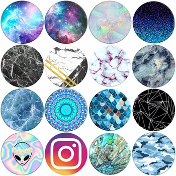 

Hot Phone Holder Popping Marble Swappable Grip Finger Ring for Phones Tablets Попсокеты Stretch Pocket Socket Stand попсокет