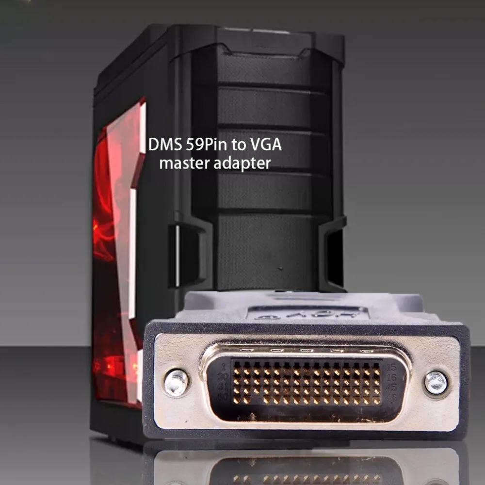 От 1 до 1 DMS-59 DMS59 59Pin DVI штекер до 1-портовый VGA Женский видео Y сплиттер короткий кабель 1 шт. к 1 монитору