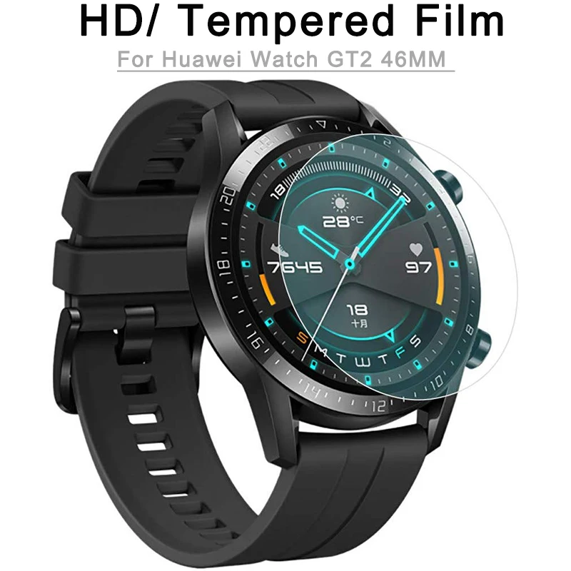 

1/2/3/6PCS New Soft Super Easy To Install Anti-Dirty HD Tempered Film Protective Film For Huawei Watch GT2 46MM Smart Watch