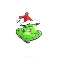 Christmas Grinch Necklace-Design for Fashion Kids Pendants 47mm--38mm All-Enamel Newest