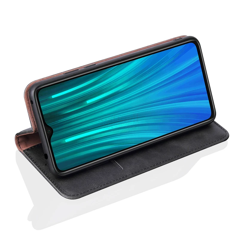 Винтажный кожаный флип-чехол для Xiaomi Redmi Note 8/8 Pro, кошелек, роскошный магнитный штатив для карт, Обложка для книг, повседневный чехол для телефона, Fundas