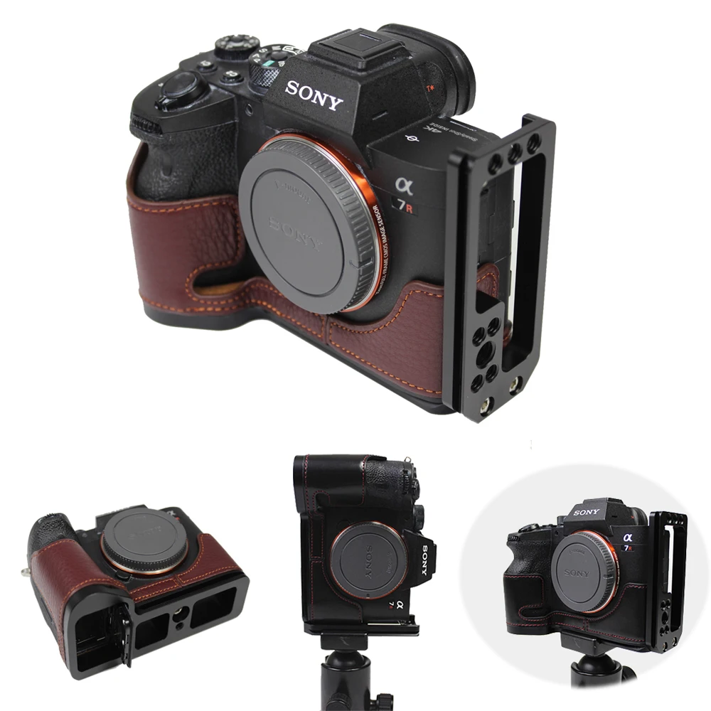 Rilascio Rapido L Piatto Di Grip A7R Iv Cassa Della Macchina Fotografica Metà Del Corpo Per Sony A7R Iv A7R4 A7R Mark Iv A9 Ii Staffa Di Base Corpo In