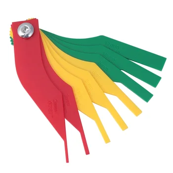 

1pc Measurment Tool Convience Colorful Brake Pad Gauge Brake Pad Scale for Auto Measurment Car