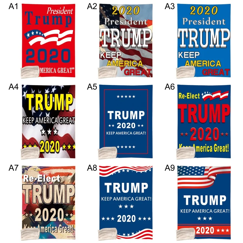 150x200 см Покрывало с принтом Trumps двустороннее мягкое плюшевое одеяло для взрослых и детей