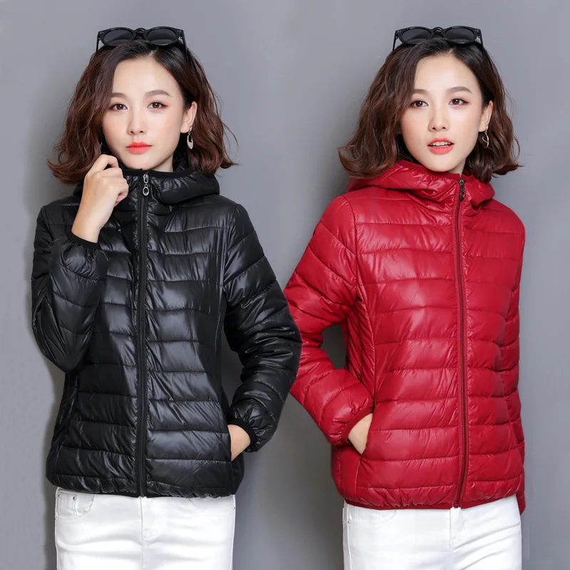 

Winter New Style Cotton Coat Keep Warm Korean-style Candy-Colored Students Thin down Cotton Hooded Short WOMEN'S Cotton-padded C