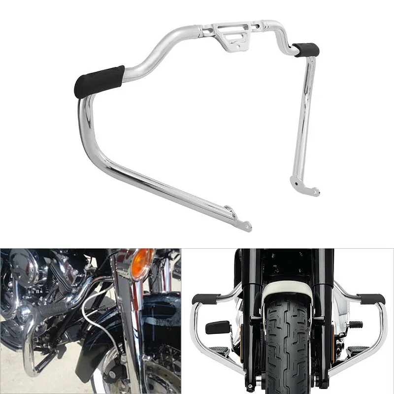 Мотоцикл усы защита двигателя Авария Бар для Harley Softail, узкий Deluxe Fat Boy Street Bob модели классическое наследие FLFB FLHCS