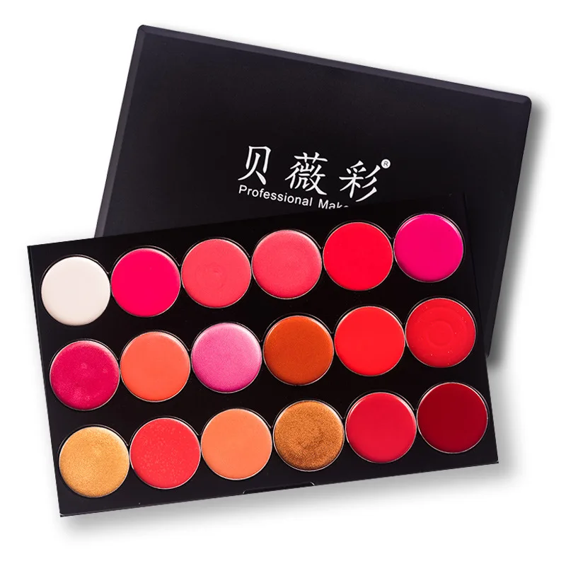 

Bay wei cai 18 Colors Lipstick Plate/Lipstick Board Course of Study Makeup Artist Studio School for chun cai ban/Lipstick Plate