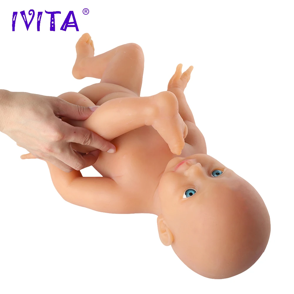 Оригинальная мягкая силиконовая кукла реборн IVITA WG1518 50 см 4960 г реалистичные
