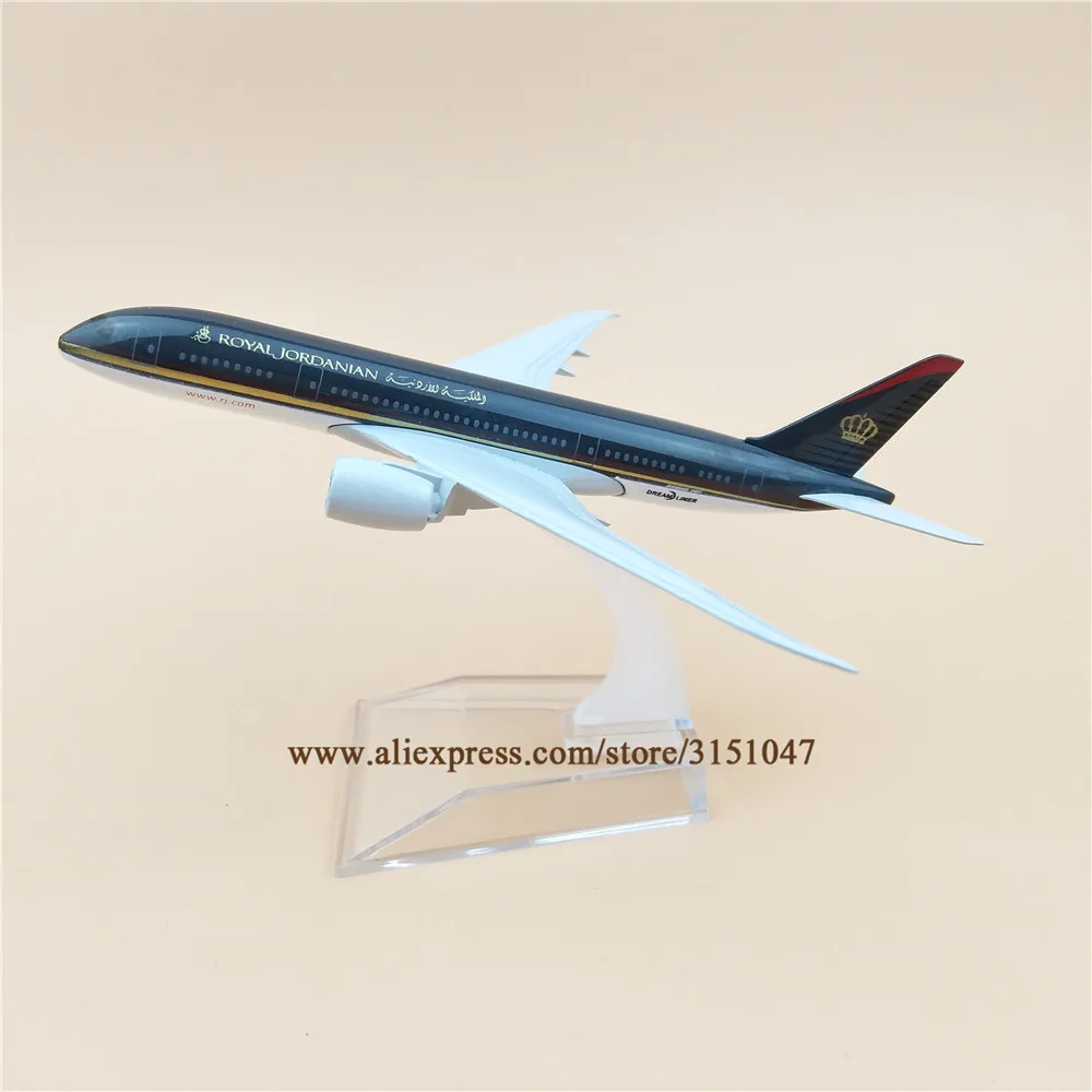 Легированный Металл Air Royal Jordanian B787 Airlines модель самолета Boeing 787 Airways Стенд