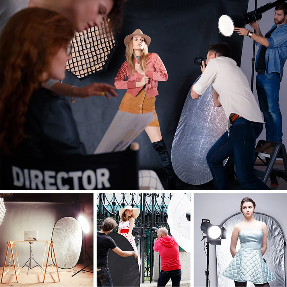 Oval Portable Reflector 5 in 1 Photography Studio 60x90cm Collapsible Reflector for Outdoor Studio Reflector 3
