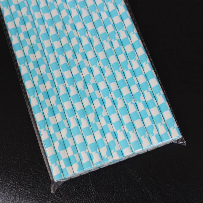 100pcs Colourful Square Paper Straw Biodegradable Straw Disposable Drinking Straw Birthday Party Decorations Kids Party Supplies