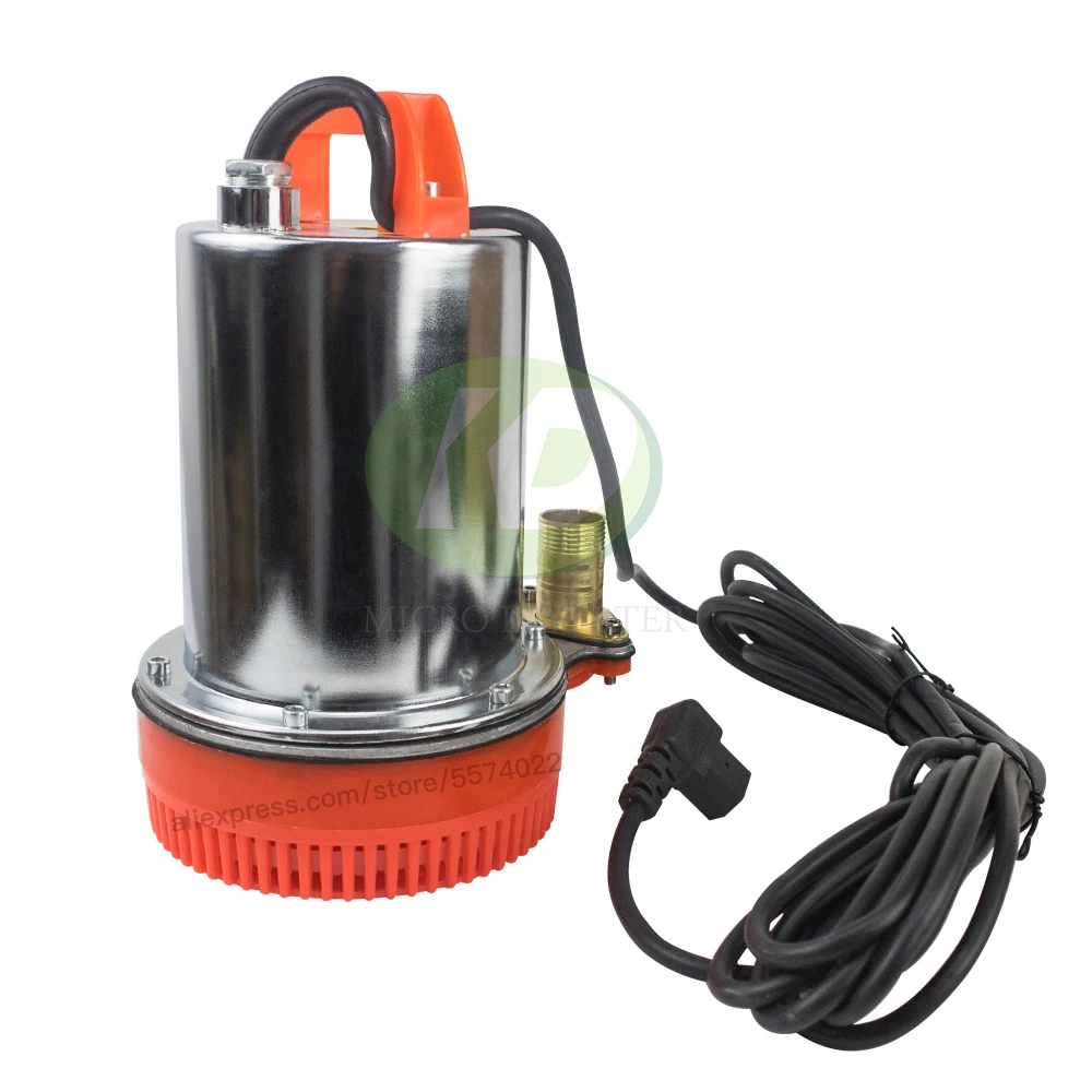 Deep Well Brush Submersible Water Pump DC12V 150W 26ft Head Max Solar Powered 