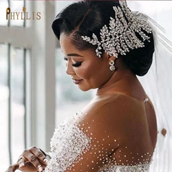 A425 Luxury Wedding Tiaras and Crowns Prom Party Headbands Brides Hair Accessories Full Rhinestone Headpiece Diamond Headwear