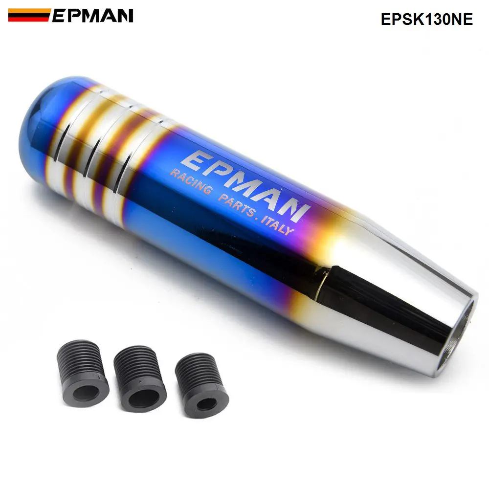 Burnt Blue EPMAN универсальная алюминиевая ручка переключения передач 13 см жареная синяя гоночная ручка переключения передач для большинства автомобилей переключения передач Konbs EPSK130NE - Название цвета: Burnt Blue