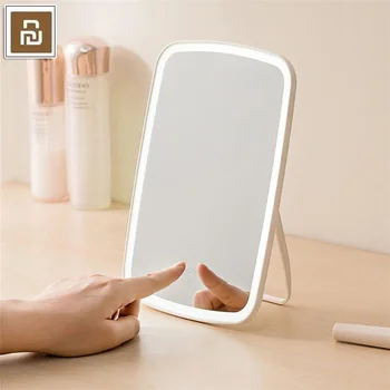 

New Original xiaomi Mijia Intelligent portable makeup mirror desktop led light portable folding light mirror dormitory desktop