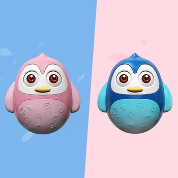 

Baby Penguin Tumbler Rattle Toy Baby Catching Ball Musical Educational Toys For Infant Baby Boys Girls
