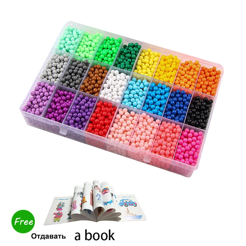 6000 шт. аквабитс aquabeads бусины DIY магические формы для животных ручная работа 3D