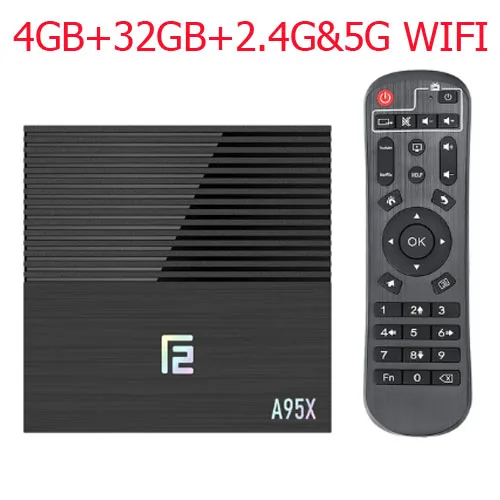 4GB 32GB 2.4-5G wifi Android tv box A95XF2 Amlogic S905X2 4GB 64GB 4K Smart Box 2,4G& 5G Dual wifi Bluetooth 4,2 USB3.0 медиаплеер Google Play Store - Цвет: 4GB 32GB 2.4-5G wifi