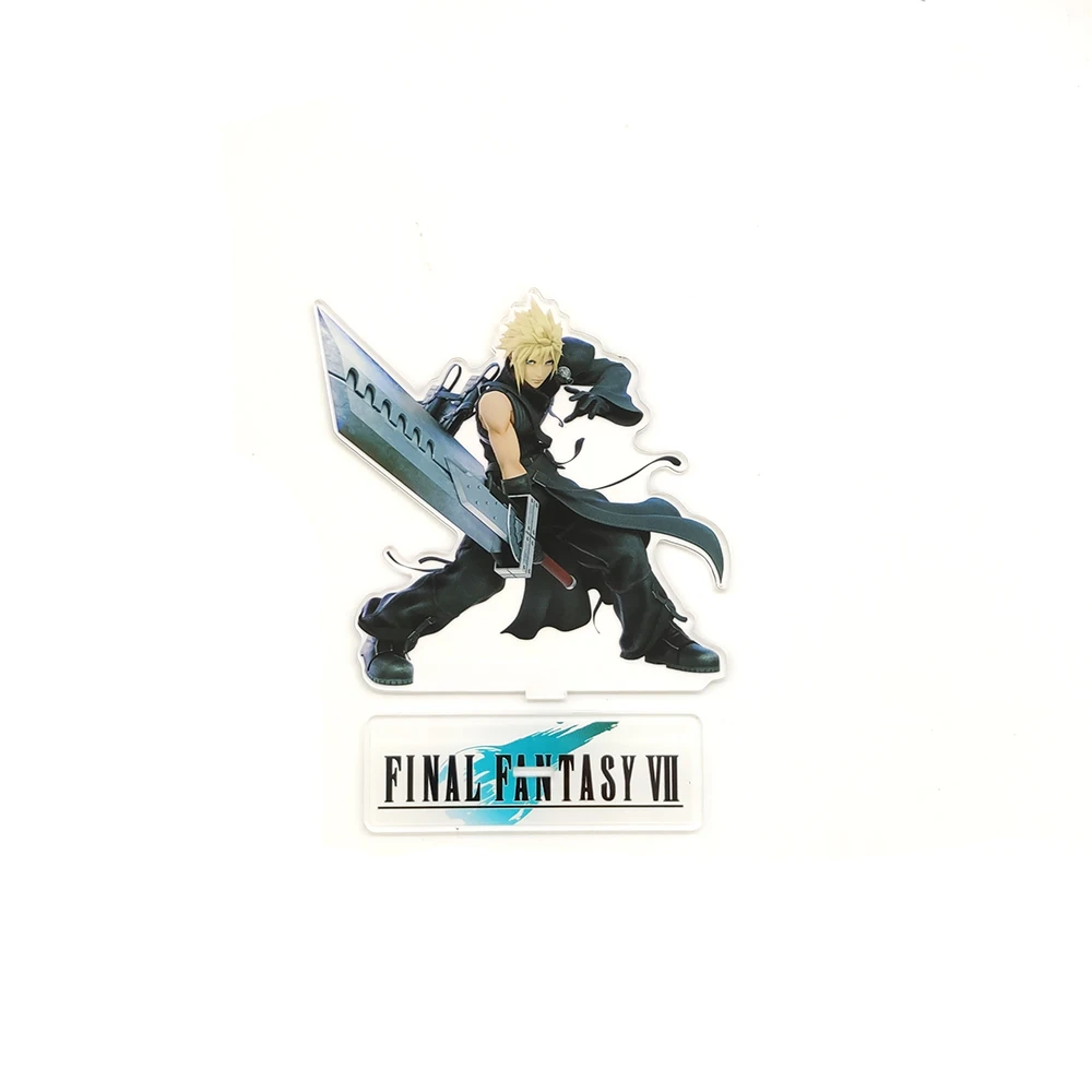 Final Fantasy Vii 7 Cloud Strife Acrylic Stand Figure Model Plate Holder Cake Topper Anime Japanese Cool Action Figures Aliexpress