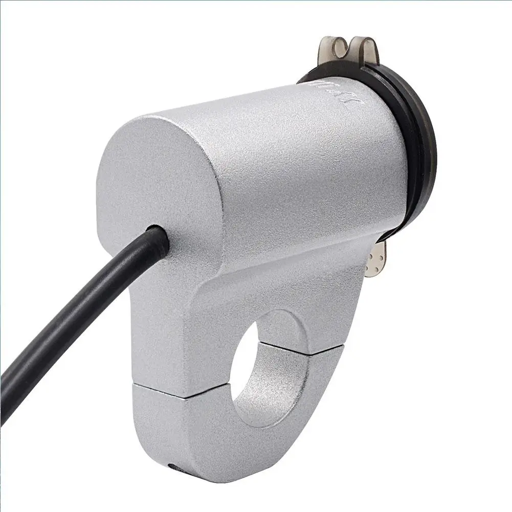 Мотоциклетное USB зарядное устройство алюминиевый водонепроницаемый адаптер для мобильного телефона 2.4A цифровой дисплей автомобильное быстрое зарядное устройство с переключателем для мотора квадроциклы