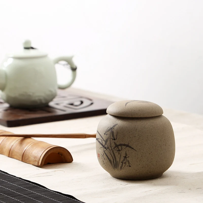 

Small Things Storage Boxes Tea Box,Flower Pattern Ceramic Tea Box Jar,8.3x8cm Spice Jar Box,temperos galheteiro canister