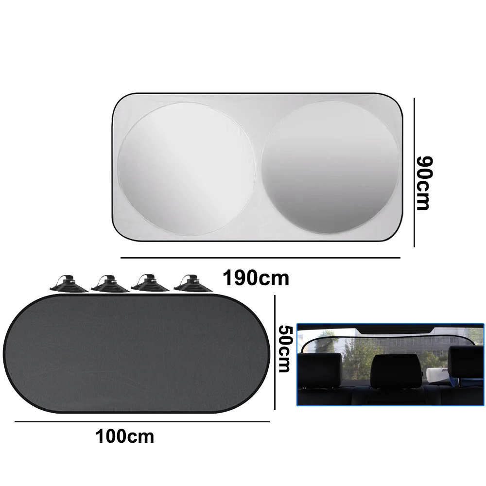 Enovoe Lot De 4 Pare-soleil Pour Fenêtre De Voiture – 53,3 X 35,6 Cm